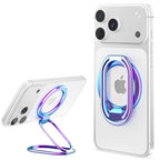 SUPERONE [2025 Upgraded] Mag Safe Phone Ring Holder, Adjustable Magnetic Kickstand & Removable Phone Grip Compatible with Wireless Charging Only for iPhone 17 & 16 & 15 & 14 & 13 Series (Colorful) - color: Colorful