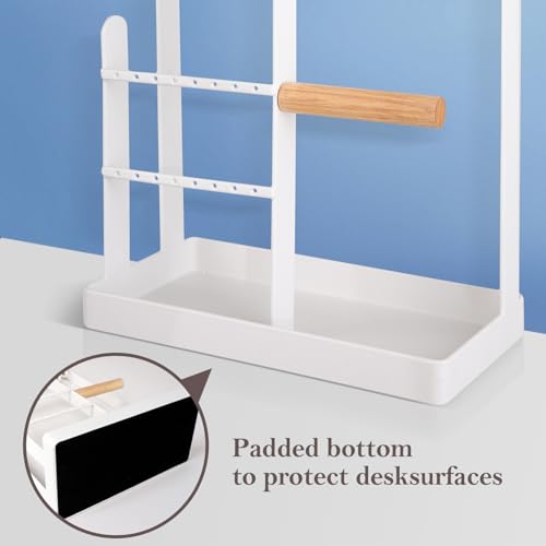ProCase Cute Jewelry Stand, Aesthetic Jewelry Organizer for Dresser Vanity, Jewelry Holder Display for Necklaces Earrings, Gifts for Teen Girls Women, Bedroom Dorm Decor -Medium, White - color: White, size: 12.6" Height