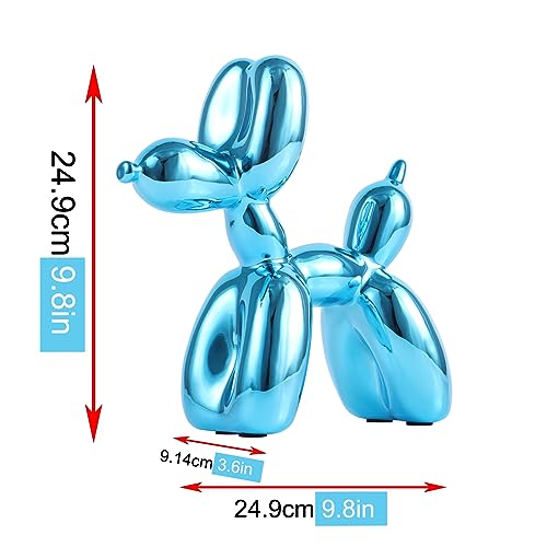 Balloon Dog Sculpture Modern Home Decor Collectible Figurines Funky Statues for Bedroom Trendy Animal Decor for Coffee Table Living Room Decor - color: Gold, size: 9.8*9.8*3.5inch