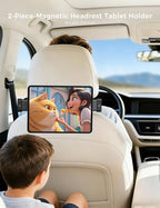 OHLPRO Tablet Holder for Car Headrest,Magnetic Tablet Mount for Car Backseat,Gifts Road Trip Essentials for Kids,Fits for 5-13" Device Like iPad Pro, Air, Mini, Galaxy, Fire (2 Pack)