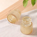 DARJEN 6 Pcs Gold Candlestick Holders - Glass Taper Candle Holders Tealight Votive Candle Holders for Table Centerpieces, Wedding, Dinner Party, Home, Gifts (Pack of 2) - color: Gold, size: 6Pcs (Pack of 2)