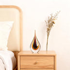 DOVDOV Blown Glass Sculpture, Collectible Stained Glass Art Statue, Unique Teardrop Ornament, Suitable for Office, Bookshelf, Dressing Table, Living Room Coffee Table, or Mantelpiece Display. - color: C