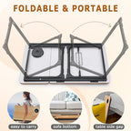Adjustable Laptop Desk for Bed,Bed Table for Laptops,Laptop Stand for Beds,Lap Desk Foldable Bed Desk for Laptops and Writing,Portable Beds Tray Table with Cup Holder
