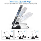 Kinizuxi Tablet Stand Adjustable, Aluminum Alloy Non-Slip Tablet Holder for Desk Fit for Tablets, ipad Samsung and Kindle Fire, Display Stand Picture Frame Stand for Photo