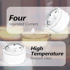 Jeffbaubl 30 PCS Tealight Candle Holder, Small Votive Candle Holders, Clear Glass Tea Light Holders Bulk for Wedding, Home Decor, Table Centerpiece, for 1.5Inch Tealight