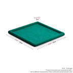 Oirlv Top Microfiber Jewelry Tray Square Nightstand Organizer Rings Earrings Necklace Trinket Storage Tray Showcase Jewelry Display (Green) - color: Green