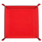 siduater Valet Tray Desktop Storage Organizer – Vegan Leather Catchall Tray Bedside Vanity Tray Nightstand Caddy Holder for Remote Controller, Watch, Keys, Phone, Wallet, Coin, Jewelry, Red - color: Red