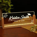 Custom Name Plate for Desk, Personalized Light Up Acrylic Desk Name Plate, Personalized Graduation Gifts 2026 for Him Her, Class of 2026 Graduate Gift, High School College Grad Gift (Design10-Graduation) - color: Design10-Graduation