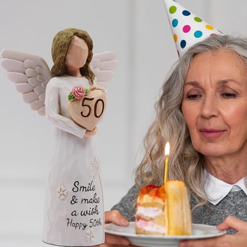 50th Birthday Gifts for Her, 50th Birthday Gifts for Women, 50 Year Old Gifts for Women, Sculpted Hand-Painted Figurine - style: 50th Birthday Gifts