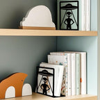 Alien Theme Bookends for Shelves, Spaceships and Aliens Book Ends Decorative Books Desk Organizer Book Stoppers to Hold Books Heavy Duty, Unique Bookshelf Decor for Home Decor - style: Alien