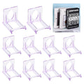 uxcell 20 Pack Book Display Stands, 2" Adjustable Display Holder Mini Clear Easel Collector Stand for Displaying Comics, Magazines, Postcards, Art works, DVDs, Medals, Purple - color: Purple