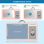 LAPGEAR Home Office Lap Desk with Device Ledge, Mouse Pad, and Phone Holder - Pink - Fits up to 15.6 Inch Laptops - Style No. 91584 - color: Blush Pink, size: Home Office