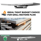 CaptainGrill Grease Tray with Catch Pan - Dyna Glo Grill Replacement Parts, Universal Drip Pan for 4/5 Burner Gas Grill Models from Dyna Glo, Nexgrill, Expert Grill, Kenmore, BHG and More (24"-30")