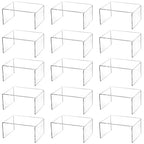 Hedume 16 Pack Clear Acrylic Display Risers, 4.4" x 3.2" x 2.2" Display Stand for Figures, Buffets, Dessert, Cupcakes, Candy, Jewelry and Collectibles
