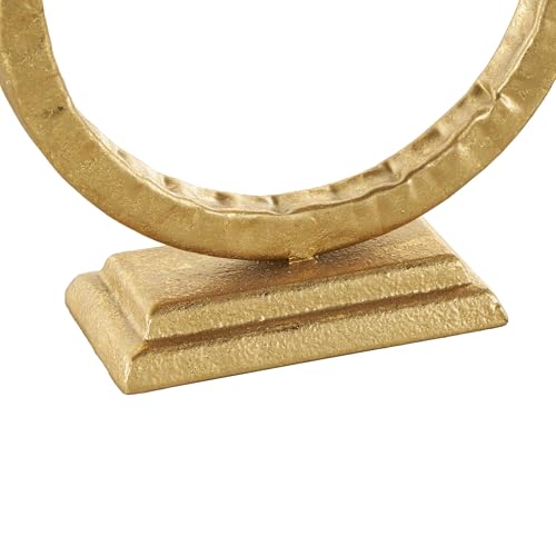 Deco 79 Metal Decorative Candle Holder Tapered Candle Stand with Rectangle Base, Set of 2 Candlestick Holder 10",9" H, Gold - color: Gold, size: 10",9"H