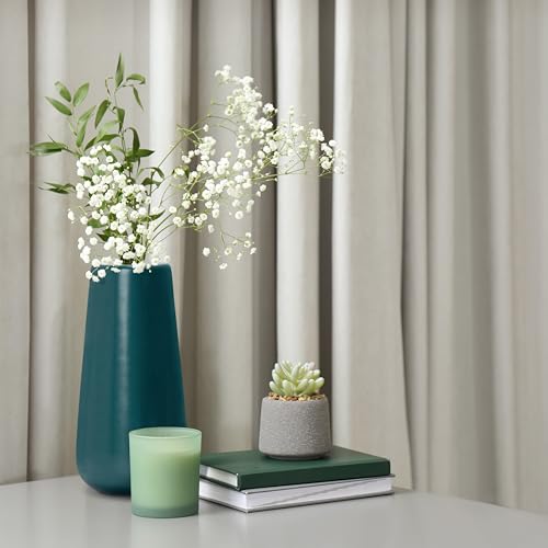 D'vine Dev 8 Inch Ceramic Flower Vase Matte Finishing, Minimalist Design for Home Décor, Bedroom, Living Room, Centerpieces, Office, Emerald Green, VS-XH-F-1 - color: Emerald Green, size: 8 Inch