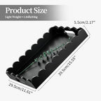 Hanobe Decorative Tray for Coffee Table: Serving Tray Decor with Scalloped Edge - Black Entryway Decor for Living Room Kitchen Counter