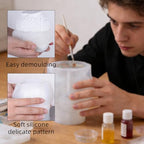 BIGEBO Candle Jar Mold Silicone, 1 Pcs Realistic Devil's Eye Plant Pot Resin Molds Silicone for DIY Jewelry Candle Holder Succulent Planter Resin Art Craft Home Deco