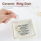 HOME SMILE Good Friends Bestie Birthday Gifts for Women Her Ring Trinket Dish Jewelry Tray-Good Friends are Like Stars - You Don't Always See Them But You Know They're Always There, Friendship Gifts - style: Good Friends