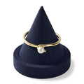 Microfiber Single Bracelet Bangle Display Stand Jewelry Bracelet Bangle Cone Display for Selling(Blue) - color: Blue