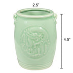 Wrapables Gifts & Décor 4.5 Inch Chinese Dragon & Phoenix Ceramic Vase