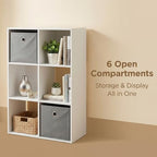 6-Cube Storage Rack, Equipped with Hardware Accessories and Installation Instructions. Suitable for Home and Office Can be Placed Horizontally or Vertically.