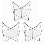 Acrylic Ball Holder 3-Pack, Small Size for Baseball, Softball & Golf Ball; Medium & Large Size for Basketball, Soccer, Volleyball; Horizontal Size for Rugby and Football - style: Large - 4.7 x 2.6 inch