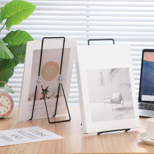 6 Pack Large Metal Book Stand for Display Adjustable Display Holder Easel Collector Stand for Home Office Back to School Books Frames Comic Plates Album CD Magazine (11.8 Inch) - size: 11.8 Inch