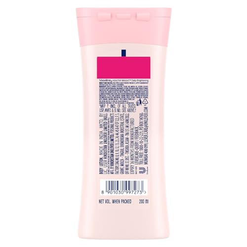 Vaseline Healthy Daily Body Lotion | With Niacinamide | For All Skin Types | 6.67 Fl Oz (200ml)