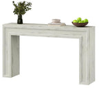 Rresyet 55 Inch Long Console Table, Sofa Table Behind Sofa, Wooden Entryway Table, Farmhouse Entryway Table for Entry, Hallway, Living Room (White) - color: White