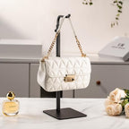 3 Pack Purse Holder Handbag Display Stand: Hanger Rack Showing Bags, Purses, and Wreath, Adjustable Black Hook Stand for Tabletop, Closet, Desk, and Retail Use for Vendors - color: Black