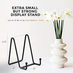 TR-LIFE Plate Stands for Display - 4.5 Inch Plate Holder Display Stand + Metal Frame Holder Stand for Picture, Decorative Plate, Book, Photo Easel - size: 4.5 Inch