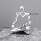 Baoblaze Innovative Abstract Thinker Sculpture Figurine for Modern Living Room and Shelf Decoration Unique Tabletop Ornament Birthday Gift Collection