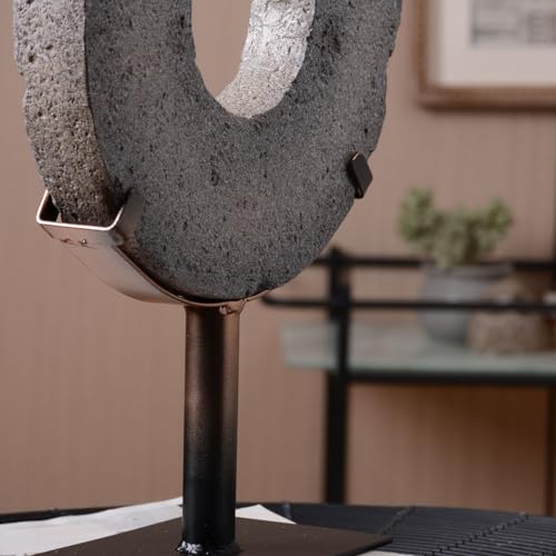 HAUCOZE Modern Sculpture Decor Abstract Statue Figurine Screen Art Table Centerpiece Gift for Living Room Office Polyresin 13.8 inch - size: 9.8x13.8inch