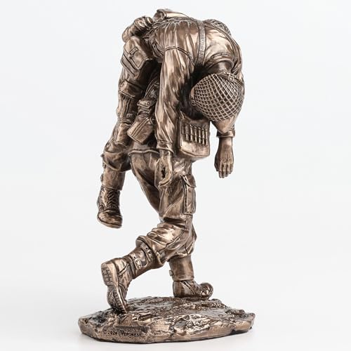Veronese Design 5 1/8 Inch No Soldier Left Behind Cold Cast Resin Bronze Finish Military Gift Statue