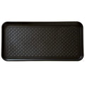Stalwart 75-ST6012 All Weather Boot Tray-Water Resistant Plastic Utility Shoe Mat for Indoor and Outdoor Use in All Seasons (Black), Large - style: 1-Pack