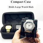 3 Slot Travel Watch Case Portable Storage Box for Men and Women Wristwatches & Smart Watches with 18CM Watches Cleaning Cloth（3 Slot） - size: 3 Slot