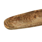 Boho Oval Wood Tray, Natural
