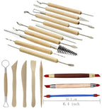 Pottery Sculpting Tools 32PCS Ceramic Clay Carving Tools Set for Crafts Polymer Clay Club,Dotting,Modeling,Shaping Trimming,Hobbyists,Artists