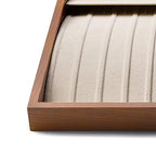 Oirlv Wood 13 Grids Necklace/Bracelet/Pendant Display Tray Jewelry Drawer Organizer Stackable Jewelry Trays (Creamy-white) - color: Creamy-white 13 grid necklace/pendant/bracelet tray