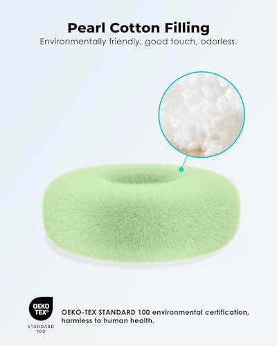 Viozon Tablet Stand Pillow, Compatible with 4.7"-13" Phone/Tablet, iPad, iPhone, Samsung, Google, Kindle, 360°Adjustable Phone Holder for Bed with Soft Plush Fabric, and Detachable Bowl, Green - color: Green