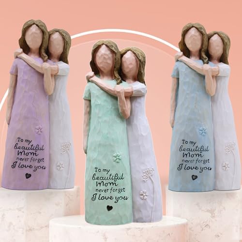 Gifts for Mom, Birthday Gifts for Mom from Daughter, Sculpted Hand-Painted Figurine (Green) - color: Green