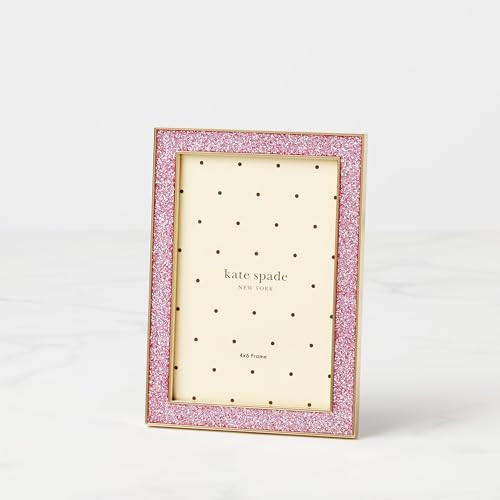 kate spade new york 897451 Sitting Pretty 4x6 Pink Glitter Frame - style: Frame, 4x6 (Pink Glitter)