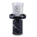 JIMEI Candle Holder Real Luxurious Natural Marble Candlestick Holder for Wedding Dinning Party, Candle Stand for Scented Candle, Candlestick, Taper Candle Pillar Candle, Tealight Candles (B Style) - color: B Style