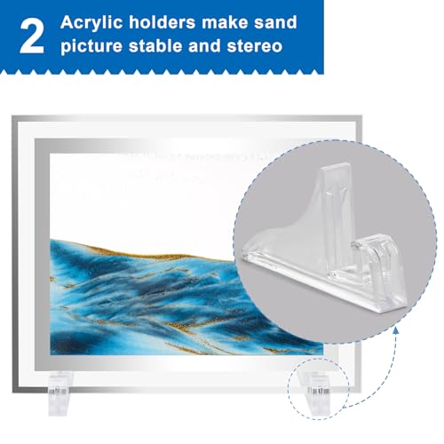 Coitak Moving Sand Art Picture, Dynamic Sand Picture, Desktop Sand Art for Home Decor and Office (7”x9) (9x7inch) - size: 9x7inch