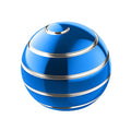 Kinetic Desk Toy Ball, 1.54'' Kinetic Desktop Spinning Toys, Optical Illusion Fidget Toys Gadgets for Christmas Birthday (39MM, Blue-A) - color: Blue-a