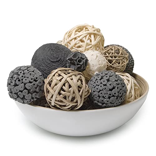 ANDALUCA Decorative Balls Vase Filler Bag with Orbs, Balls (Grey) - color: Grey