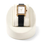 Microfiber Single Watch Stand Display Jewelry Watch Showcase Display Stand(Beige) - color: Beige