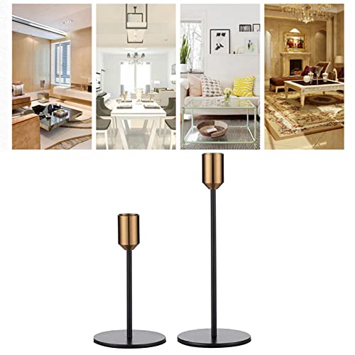 Metal Candle Holder, Modern Design, Elegant Matte Black Finish, Candle Stand, Premium Decorative Accessory, for Home Decor, Wedding Events, Living Room Ambiance, Dining Table Cente