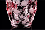 Glass Flowers Vase 9.3 inch Tall, Unique Crystal Vases for Tables Centerpieces, Vintage Rose Large Vases Christmas Thanksgiving Gifts